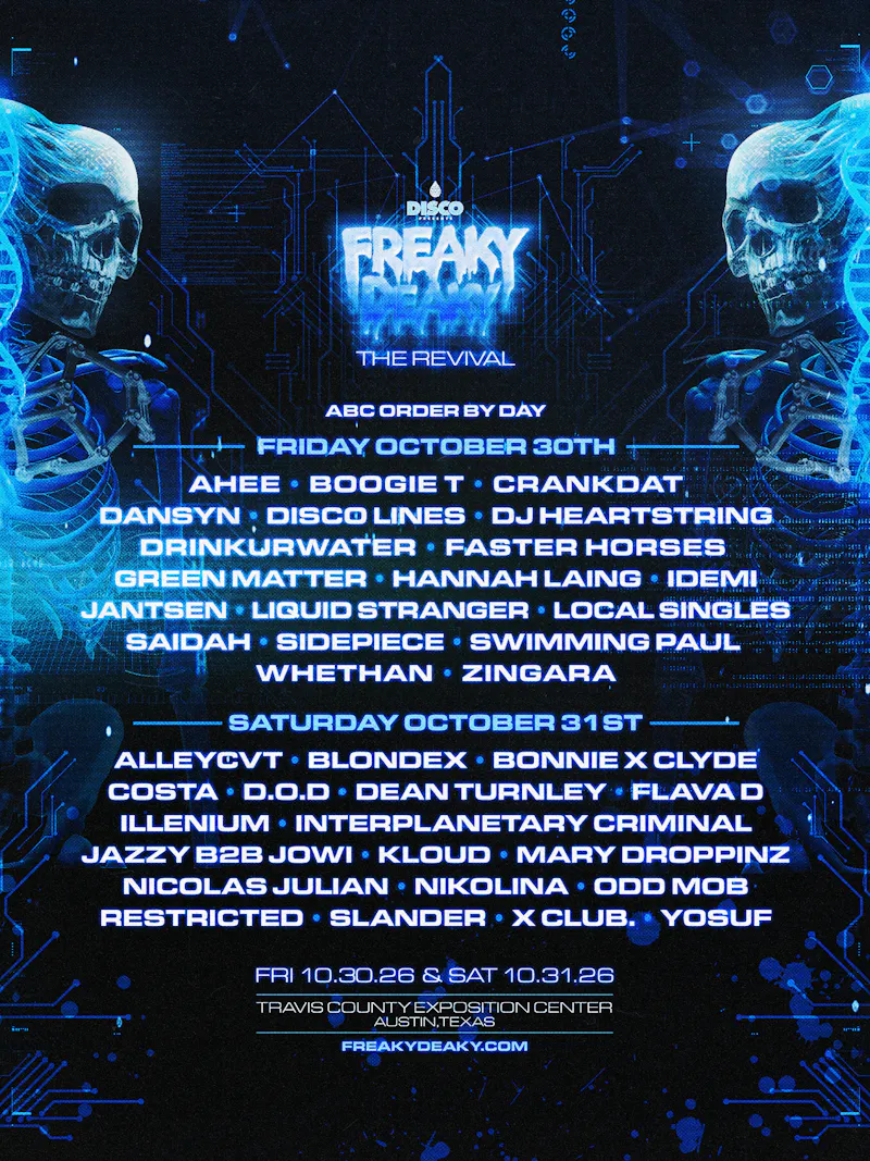 Freaky Deaky official lineup
